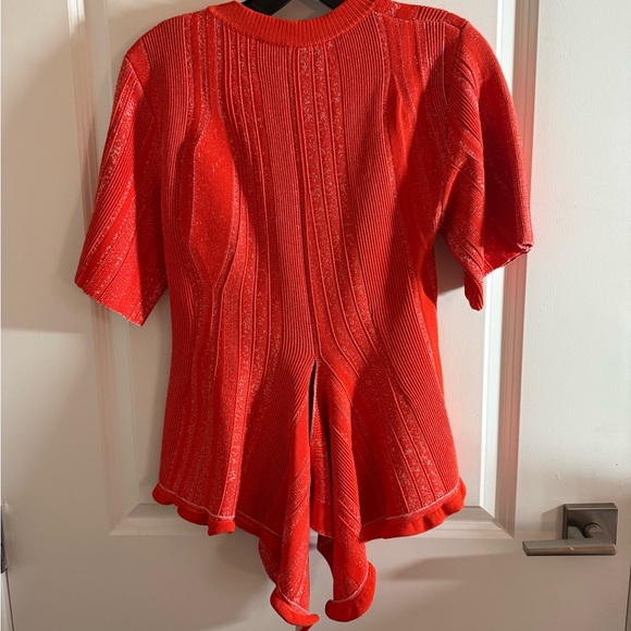 NWOT - Proenza Schouler Black Label  Orang Short Sleeve Sweater Size M - Picture 5 of 14